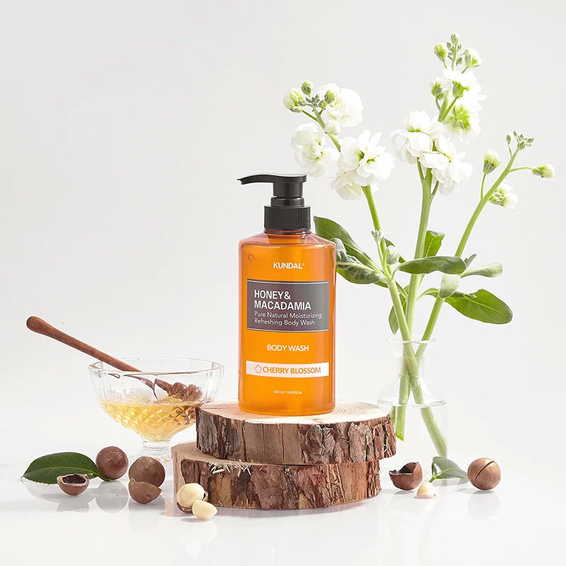 Kundal Honey & Macadamia Body Wash 500ml-Cherry Blossom