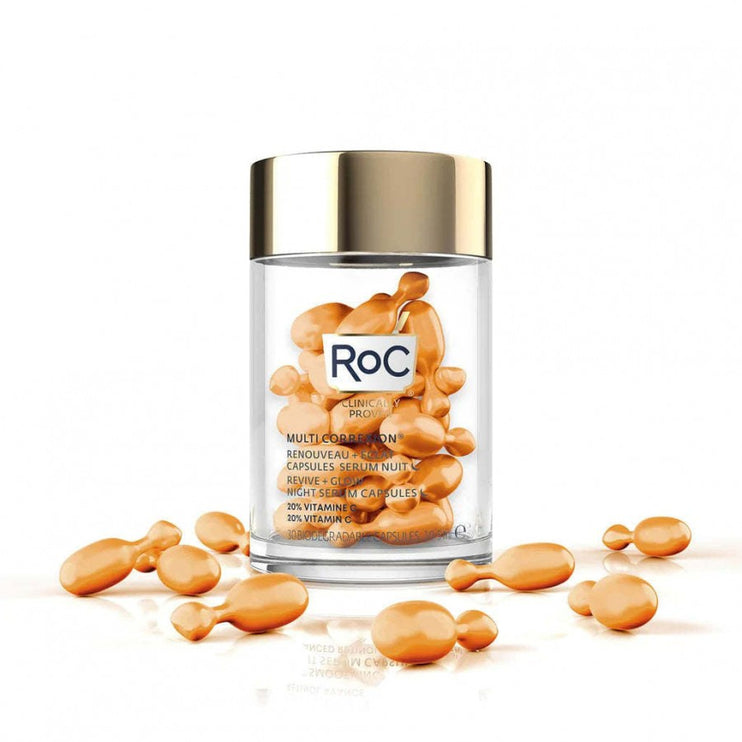 Roc Revive + Glow Night Serum Capsules