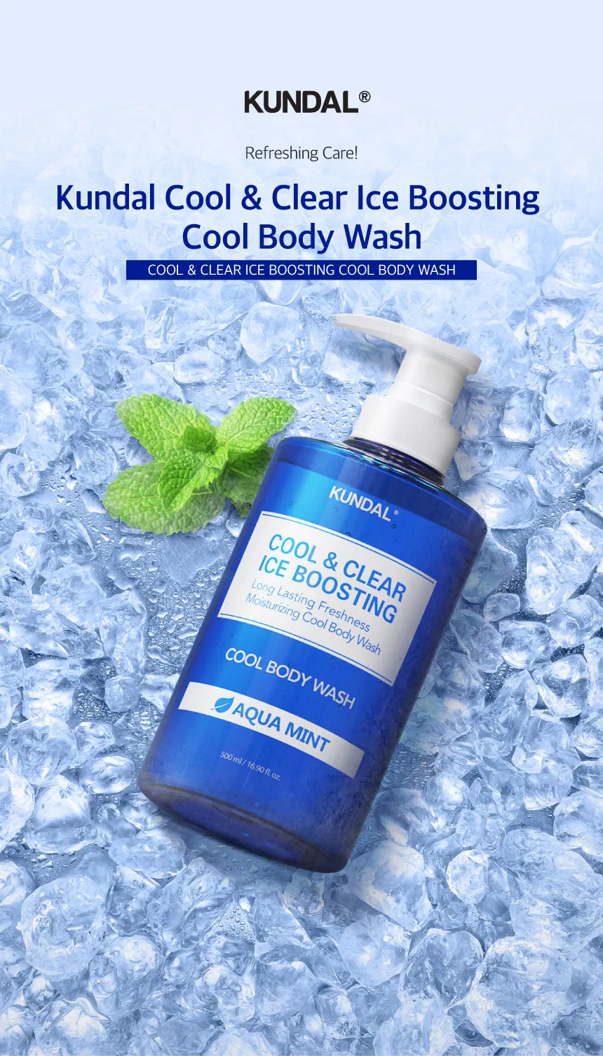 Kundal Cool Refreshing Body Wash 500ml - Aqua Mint