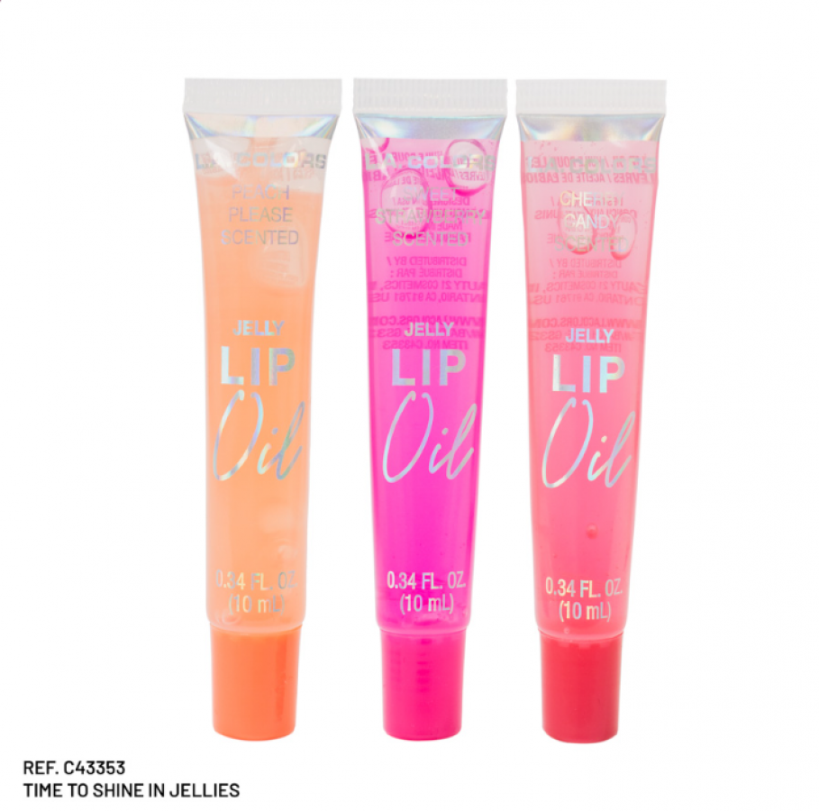 L.A Colors All Is Bright Time to Shine 3 pcs Lip Oil Set