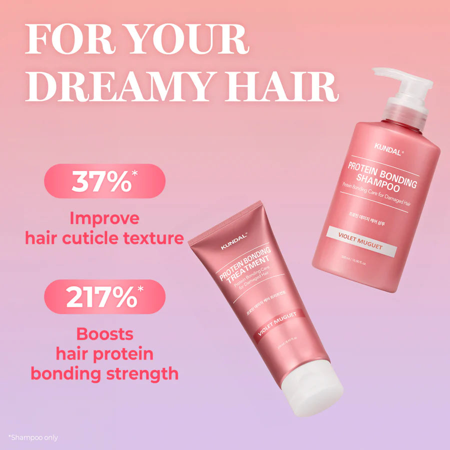 Kundal Silky Glow Edition Protein Bonding Set Shampoo + Treatment - Ylang Ylang