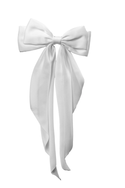 J Babe Everyday Hair Bow - White