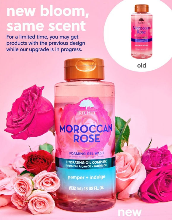 Tree Hut Moroccan Rose Foaming Gel Wash