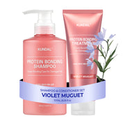 Kundal Silky Glow Edition Protein Bonding Set Shampoo + Treatment - Violet Muguet