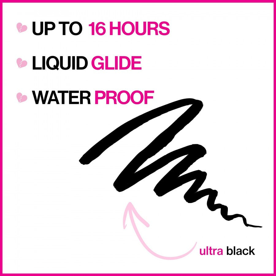 Wet n Wild Breakup Proof Waterproof Liquid Eyeliner 0.5ml