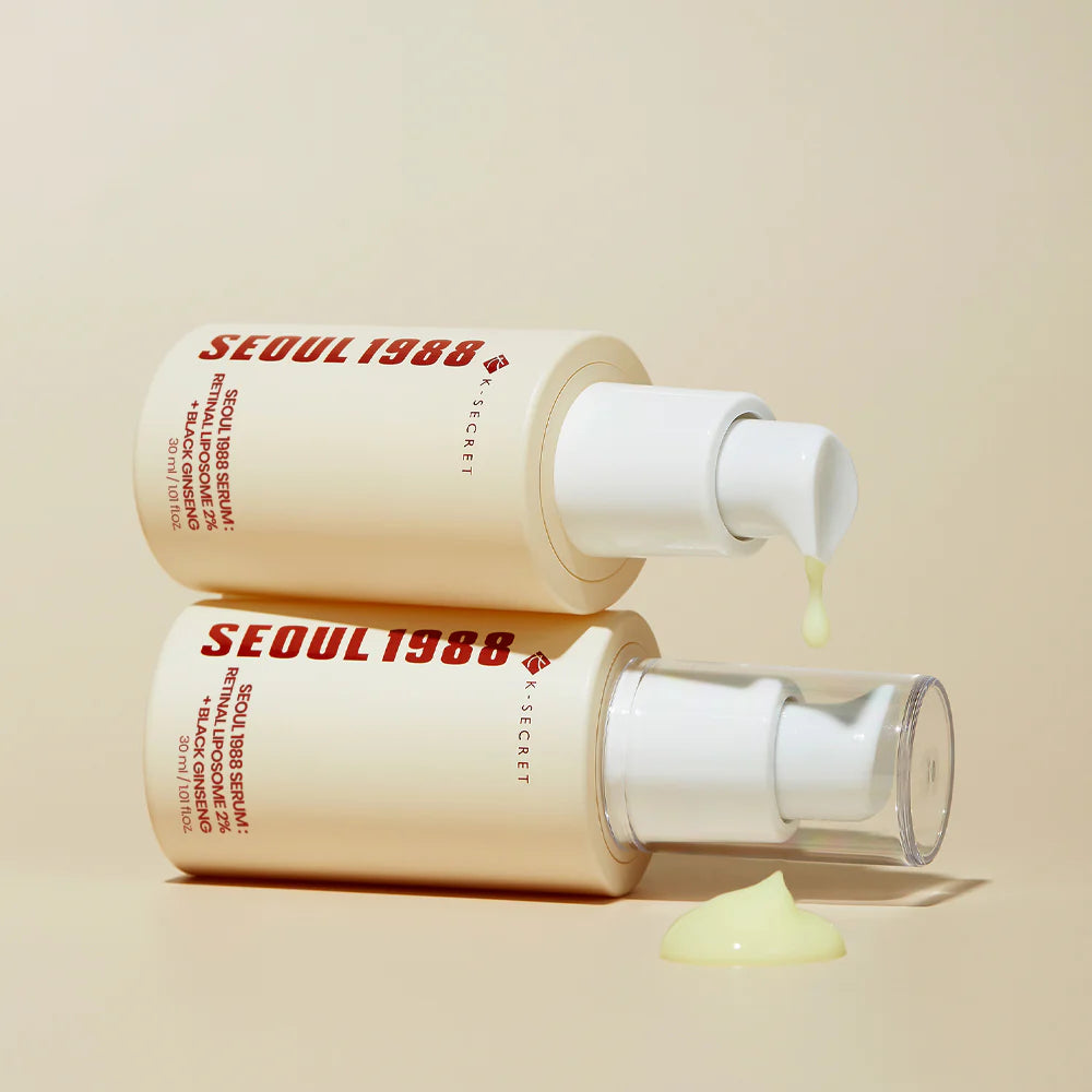 K - Secret Seoul 1988 Retinol Liposome2%+ Black Ginseng Serum 30ml
