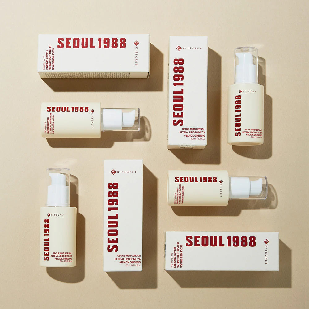 K - Secret Seoul 1988 Retinol Liposome2%+ Black Ginseng Serum 30ml