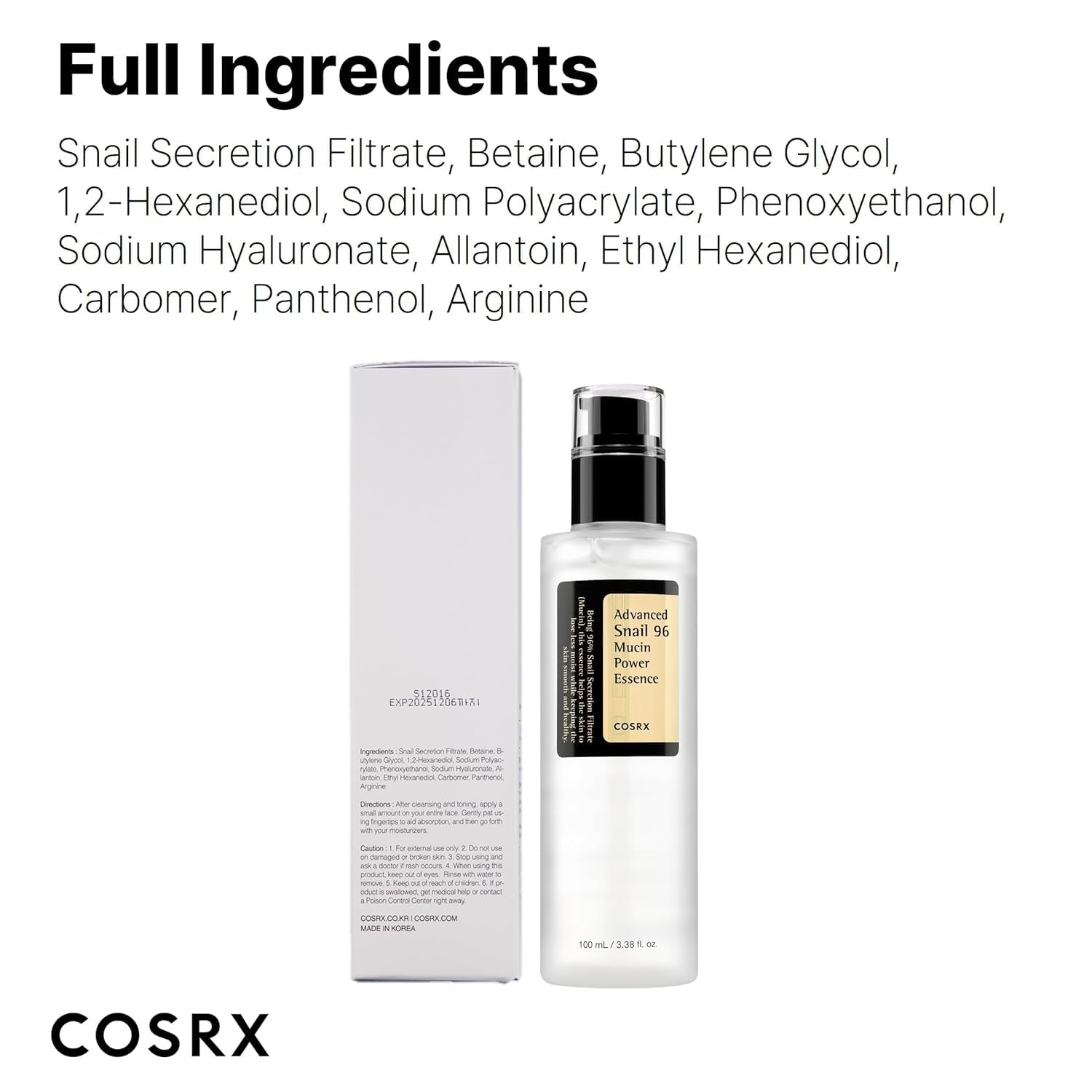 Cosrx Advanced Snail 96 Mucin Power Essence