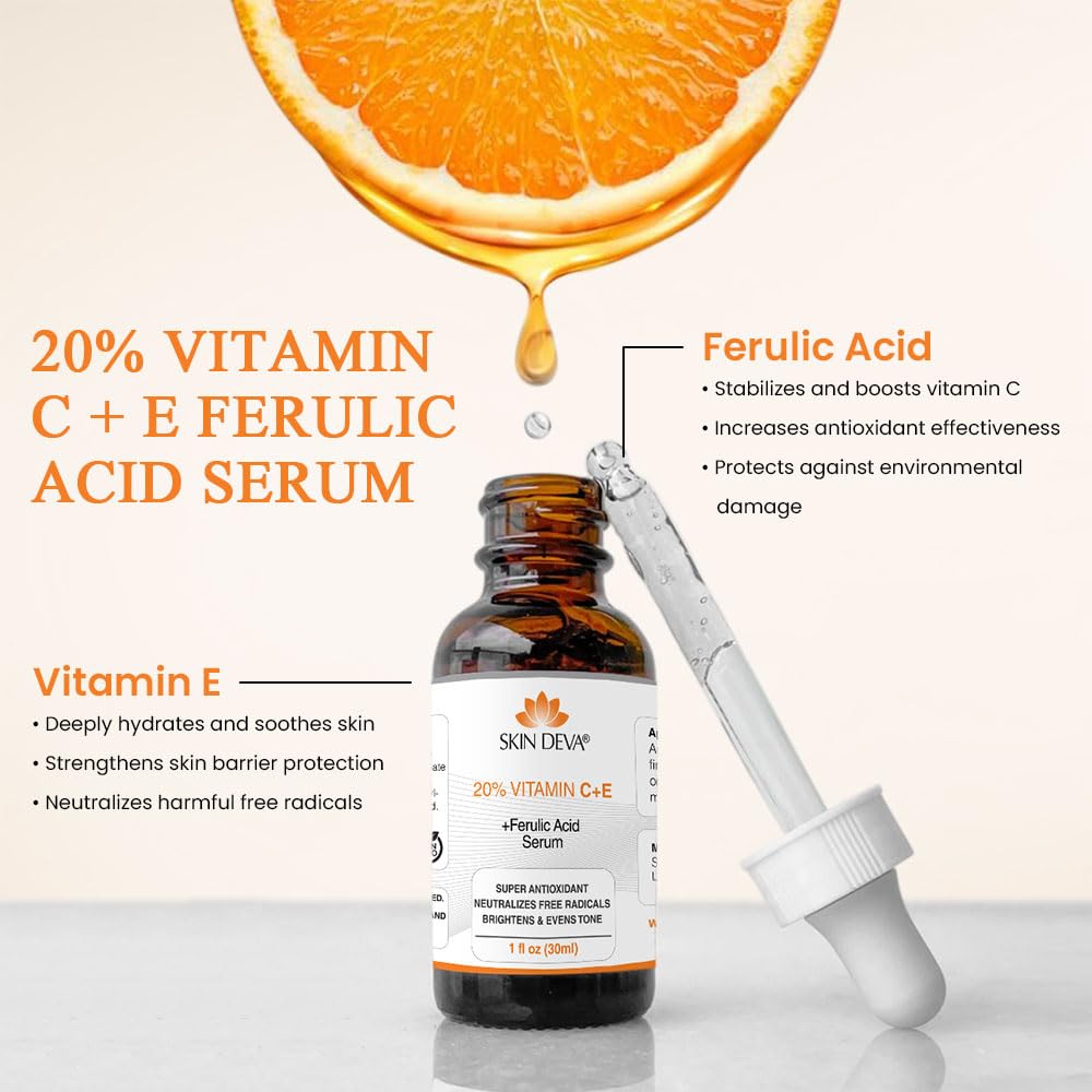 Skin Deva 20% Vitamin C + E + Ferulic Acid Serum 30ml