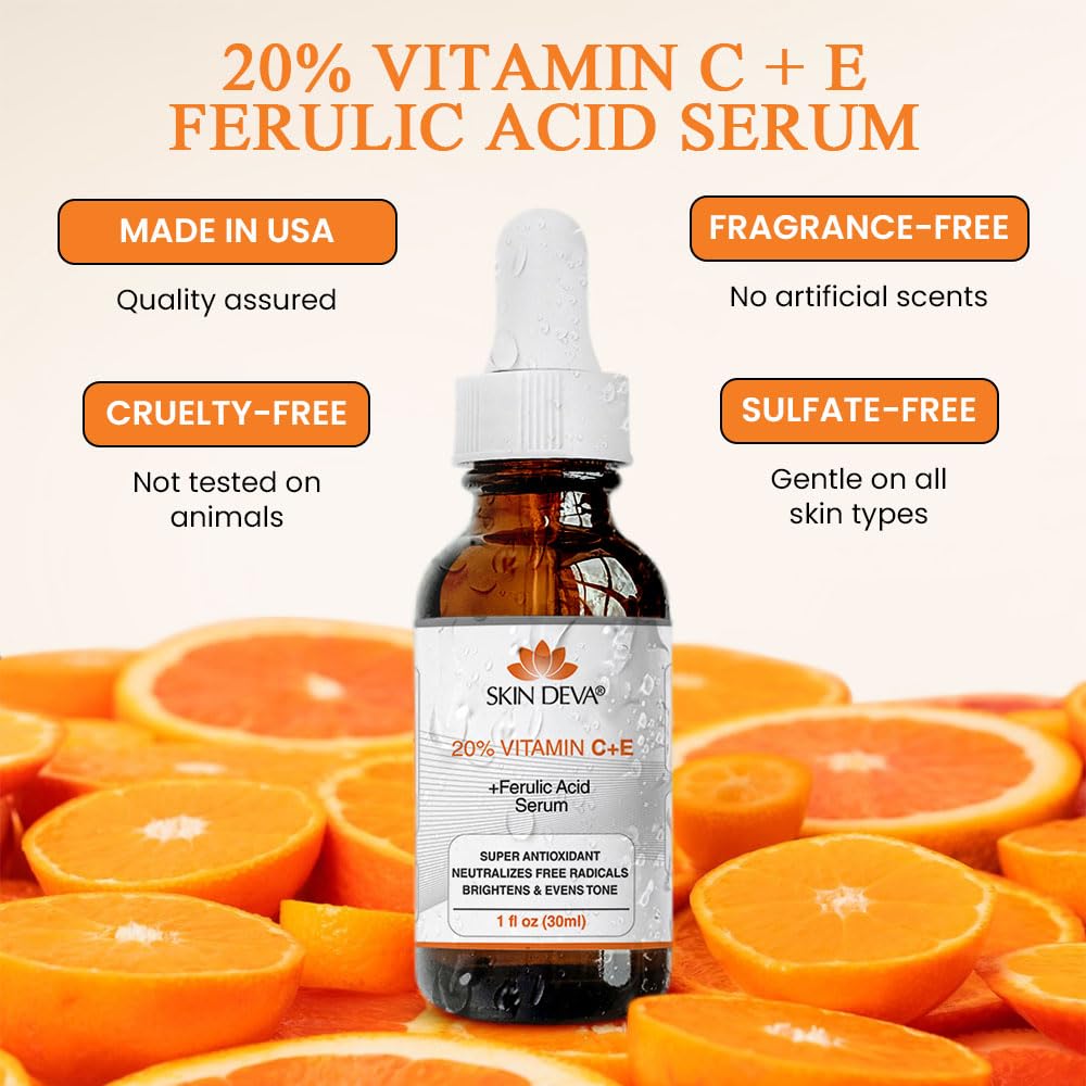 Skin Deva 20% Vitamin C + E + Ferulic Acid Serum 30ml