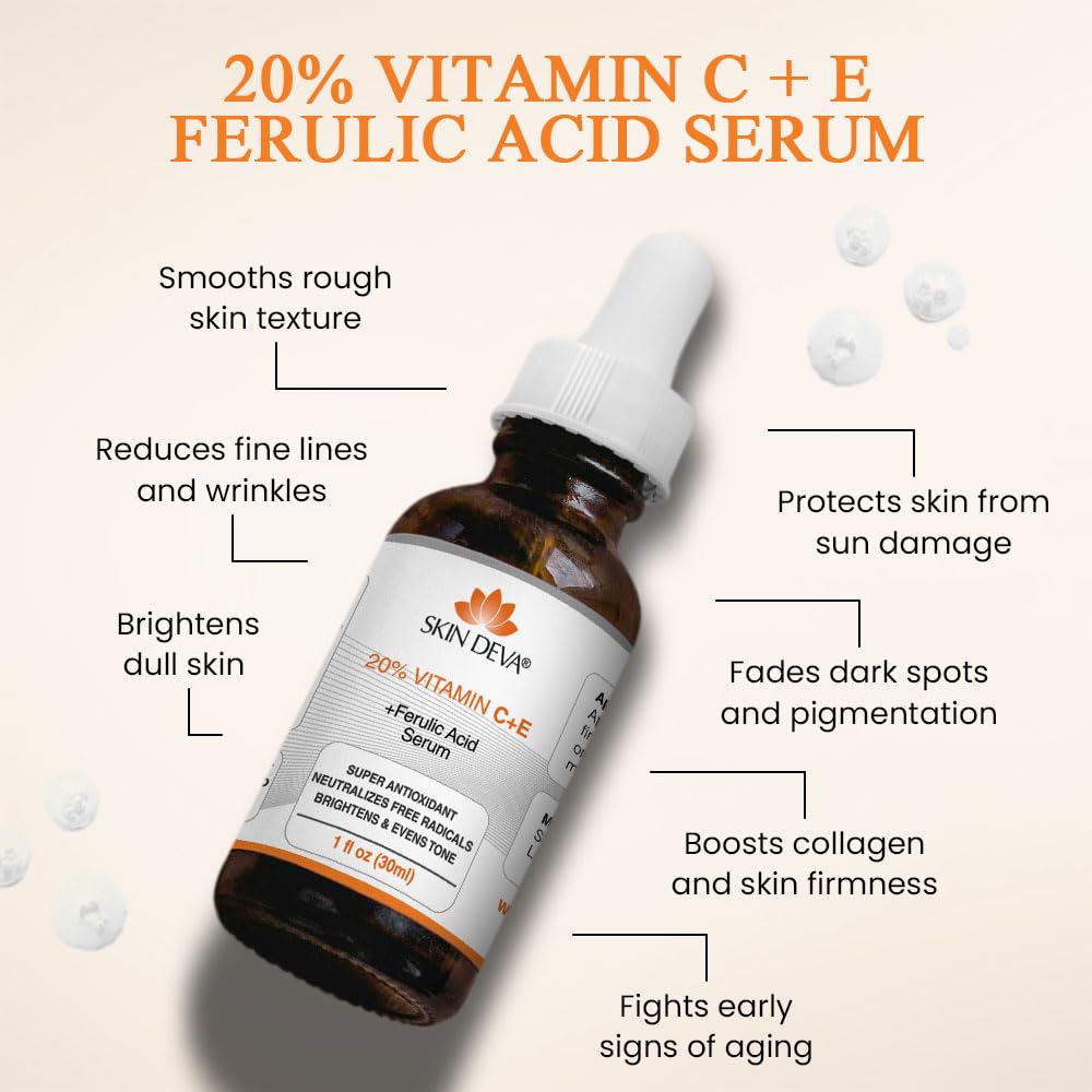 Skin Deva 20% Vitamin C + E + Ferulic Acid Serum 30ml