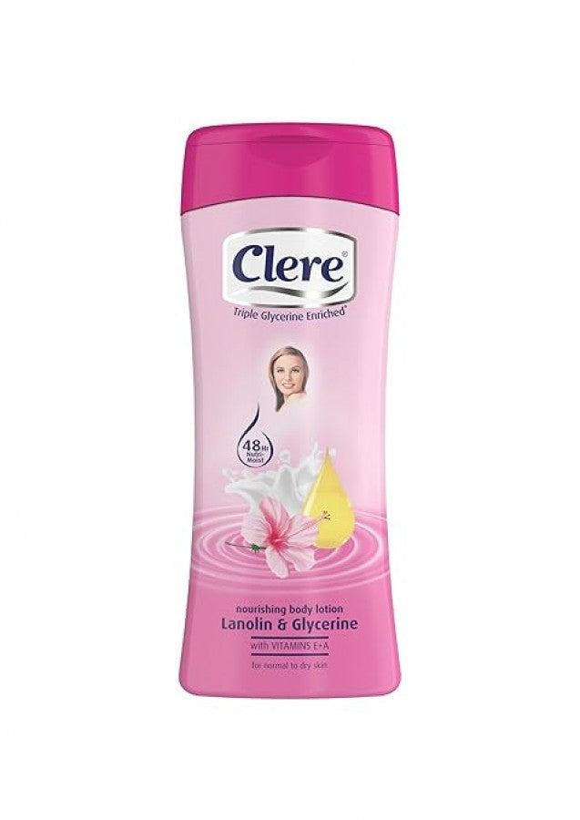 Clere Nourishing Body Lotion 400ml- Lanolin & Glycerine