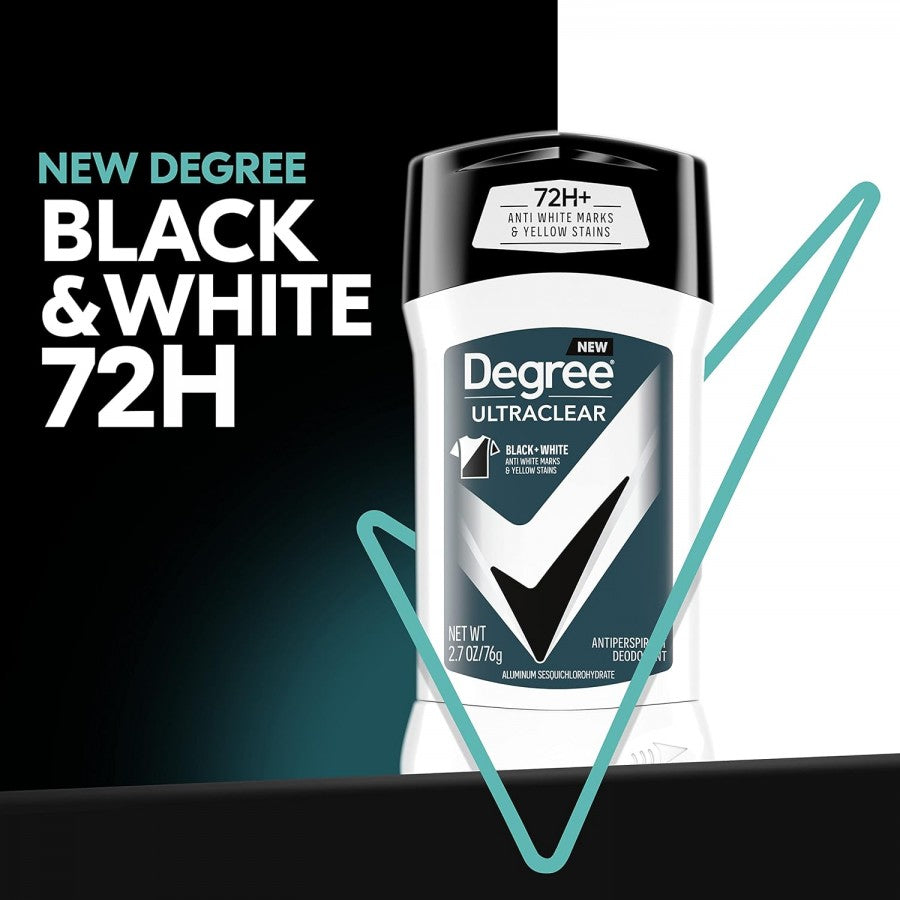 Degree 72H+ Ultra Clear Black + White Deodorant 6g -Fresh