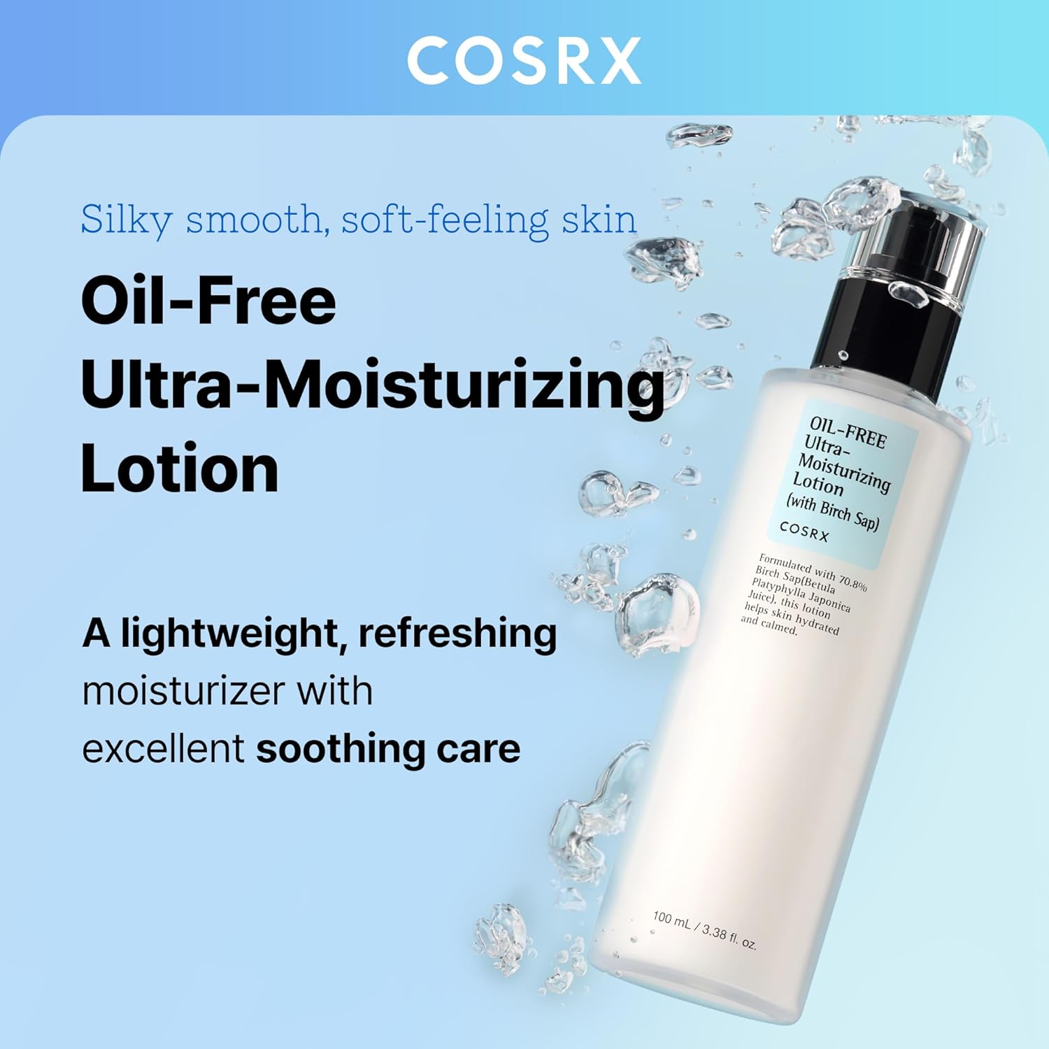 Cosrx Oil-Free Ultra-Moisturizing Lotion with Birch Sap