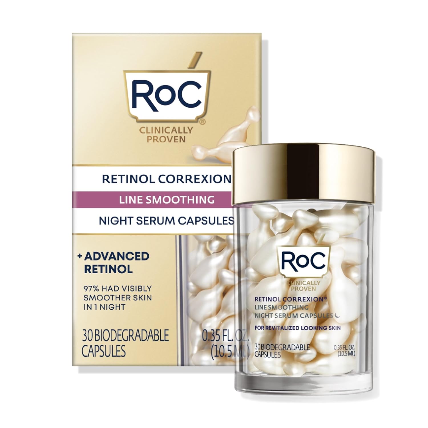 Roc Retinol Correxion� Line Smoothing Night Serum Capsules