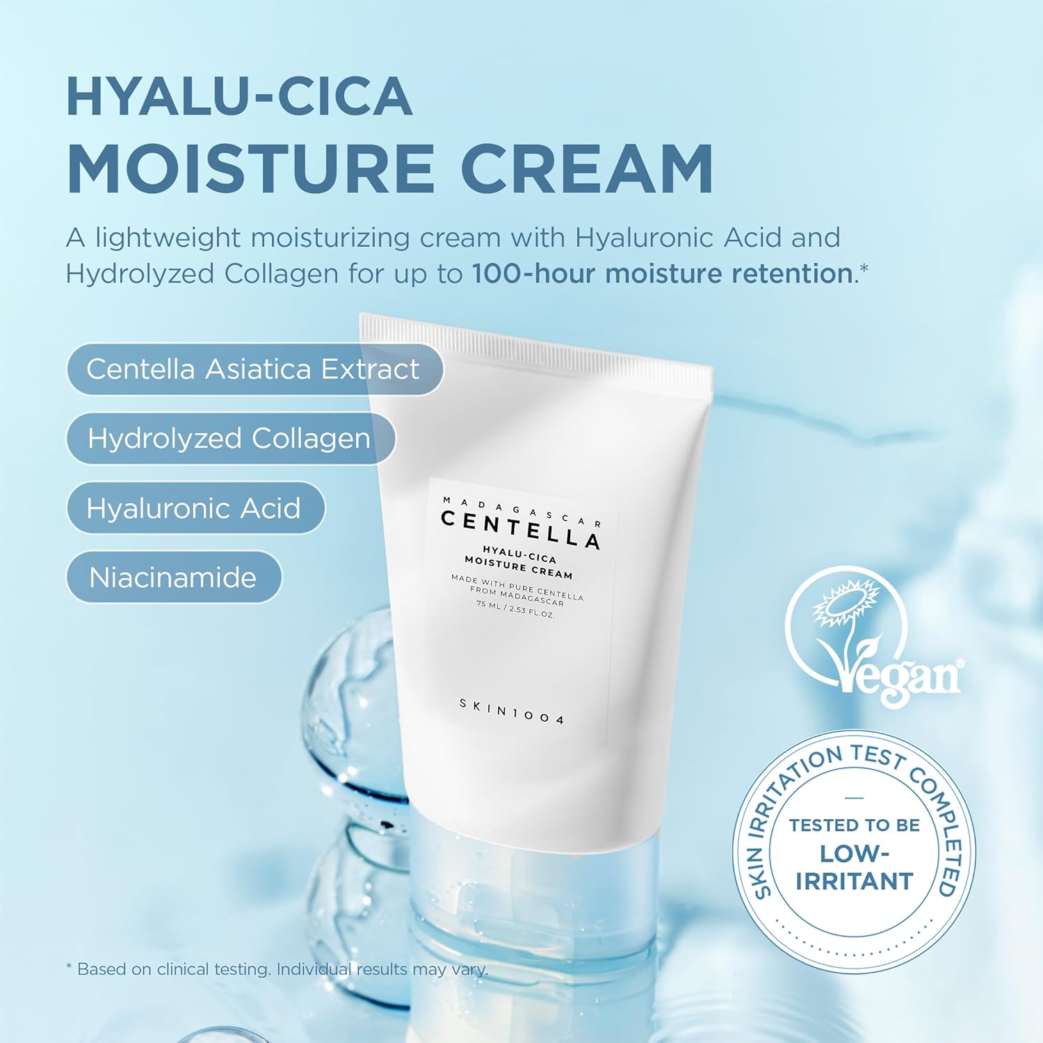 Skin1OO4 Hyalu CiCa Moisture Cream 75 ml