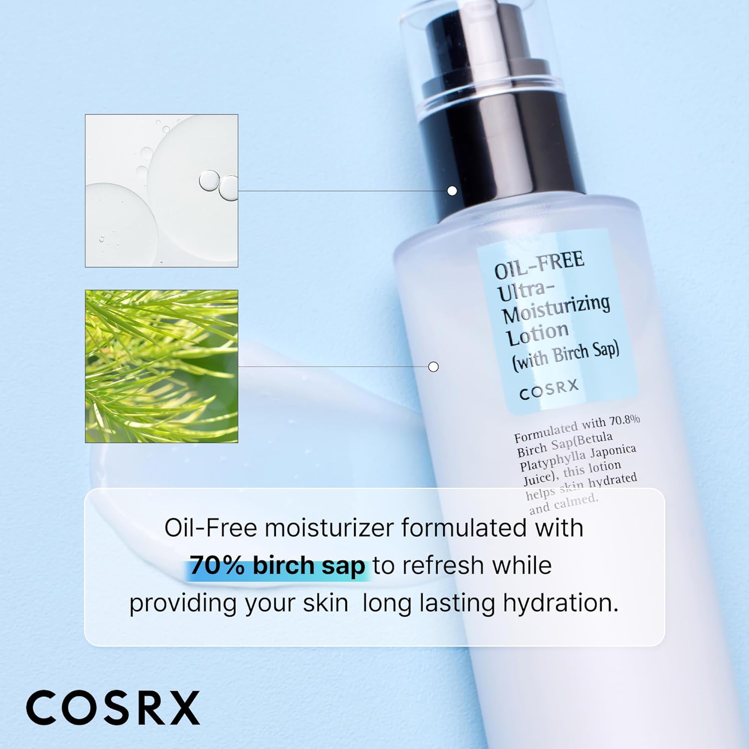 Cosrx Oil-Free Ultra-Moisturizing Lotion with Birch Sap