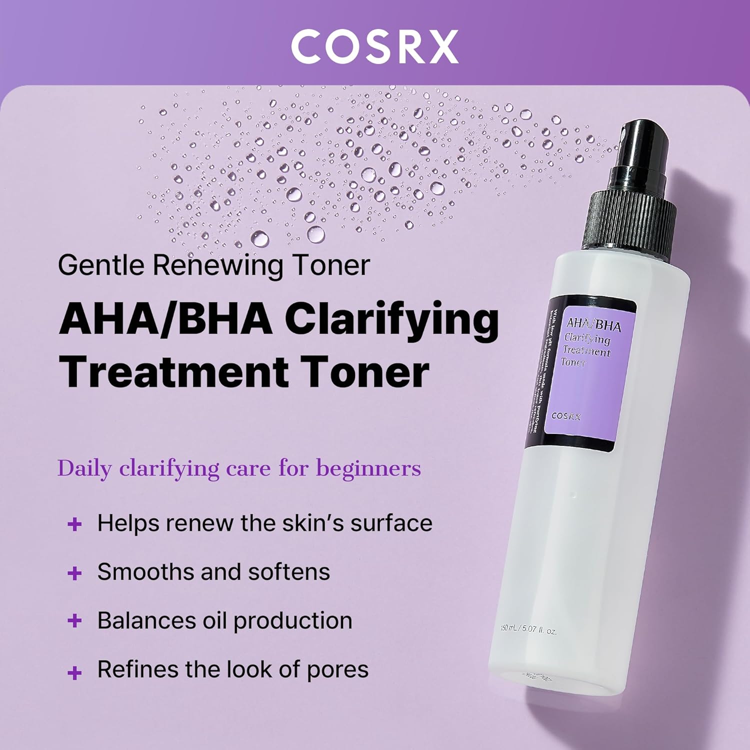 Cosrx AHA/BHA Clarifying Treatment Toner 150ml