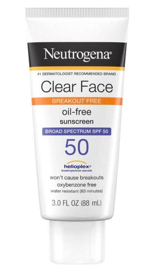 Neutrogena Clear Face Oil- Free Sunscreen Spf 50 (88ml)