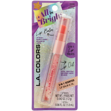 L.A Colors 2 in 1 Lip Treats  Lip Oil & Lip Balm