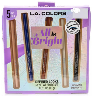 L.A. Colors All Is Bright 5 Pcs Defined Looks Automatic Eyeliner Set