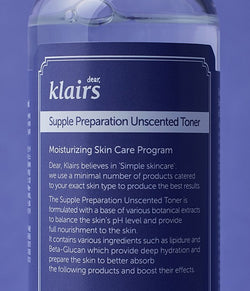 Dear Klairs Supple Preparation Unscented Toner 180ml