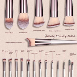 Bs-Mall 18 Pcs Professional Makeup Brushes