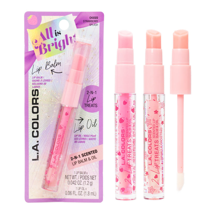 L.A Colors 2 in 1 Lip Treats  Lip Oil & Lip Balm