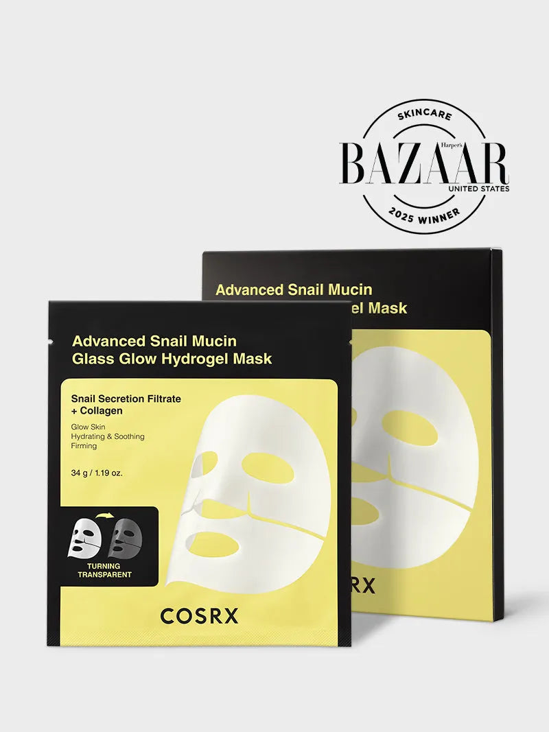 Cosrx Advanced Snail Mucin Glass Glow Hydrogel Mask 34g