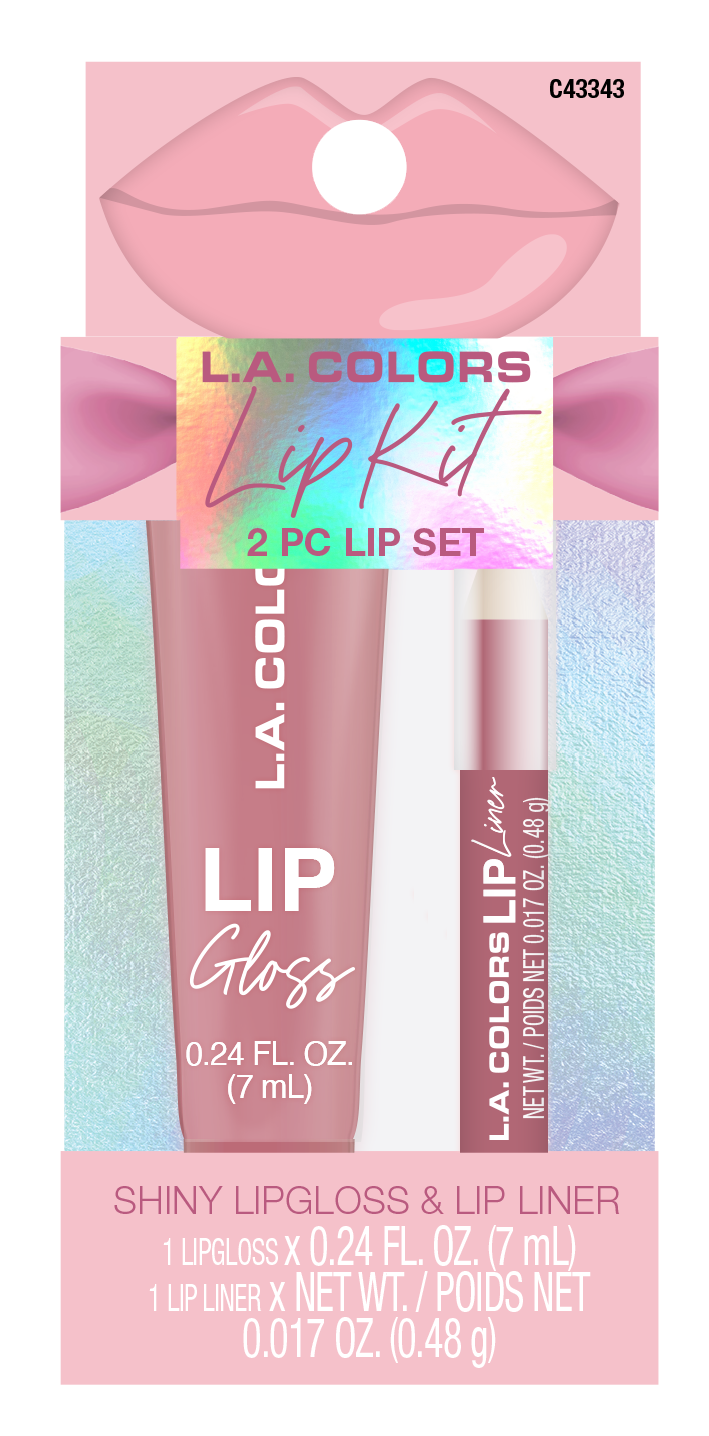 L.A Colors 2 Pc Lip Gloss & Liner Set