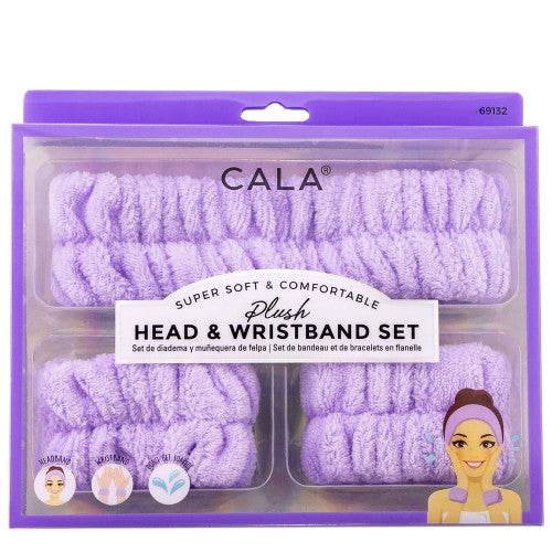 Cala Plush Headband and Wristband Set