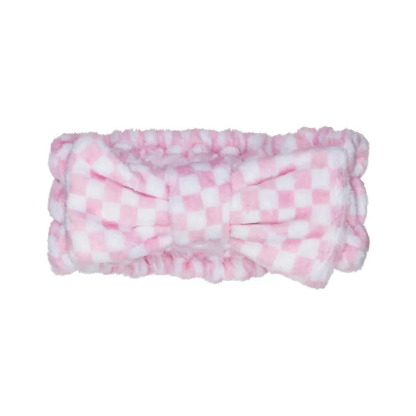 Cala Plush Headband Duo Pink