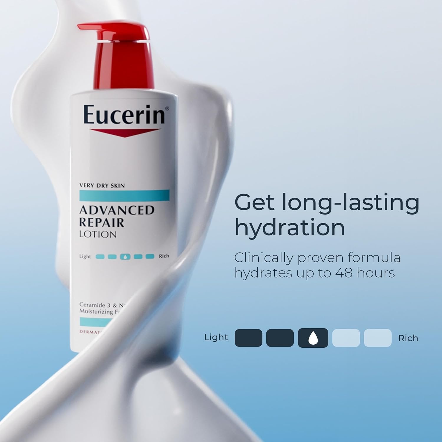 Eucerin Fragrance Free Advanced Repair Lotion - 500ml