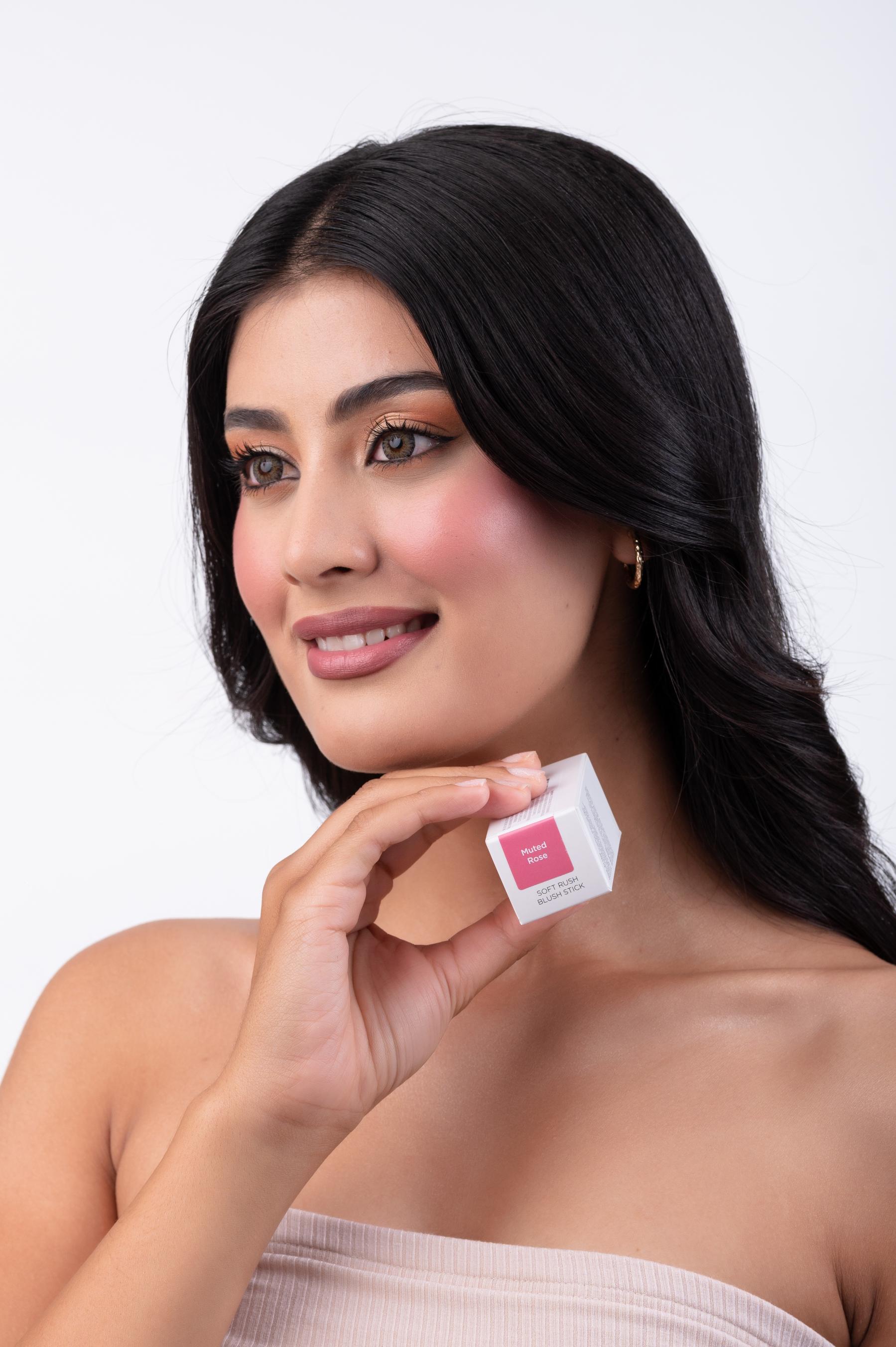 Prettyclick Soft Rush Blush Stick 6.5g- Muted Rose