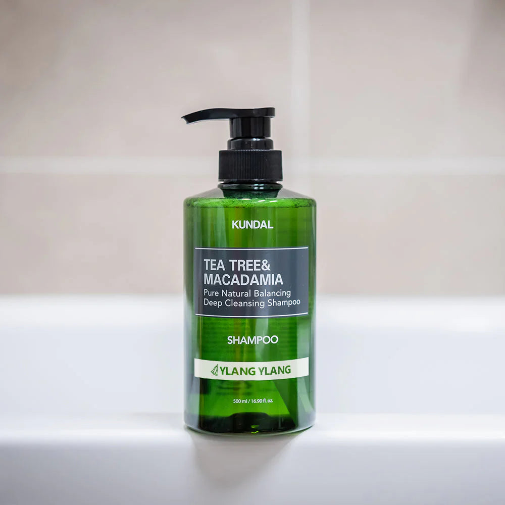 Kundal Tea Tree & Macadamia Deep Cleansing Shampoo 500ml  - Ylang Ylang