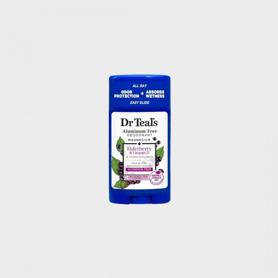 Dr Teals Aluminum Free Deodorant Elderberry & Vitamin D 75g