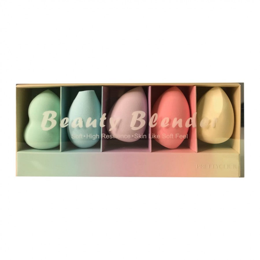 Prettyclick Soft & High Resilience 5 Pcs Beauty Blender