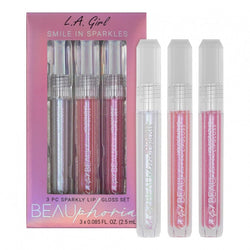 L.A. Girl 3 Pc Sparkly lip Gloss Set