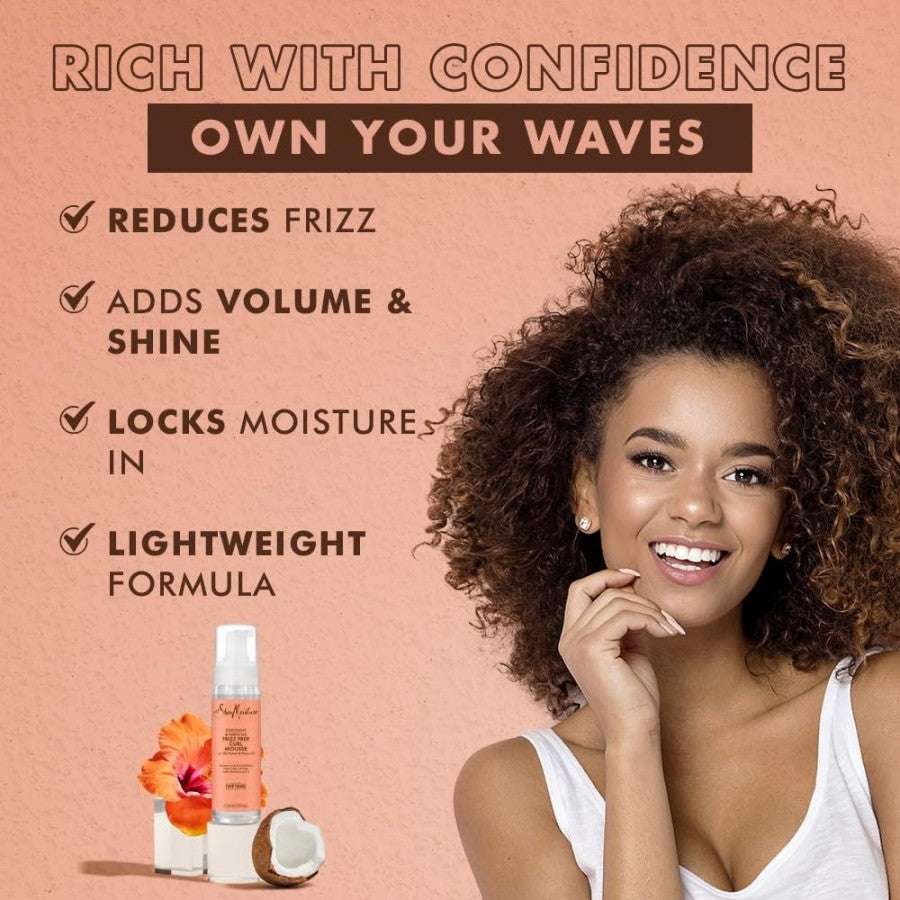 Shea Moisture Coconut & Hibiscus Frizz Free Curl Mousse 222ml