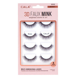 Cala 3D Faux Mink बहु-आयामी ल्याशहरू