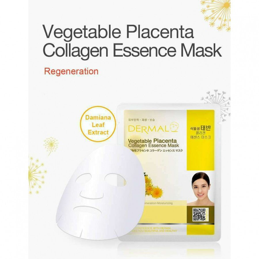 Dermal Vegetable Placenta Collagen Essence Face Mask