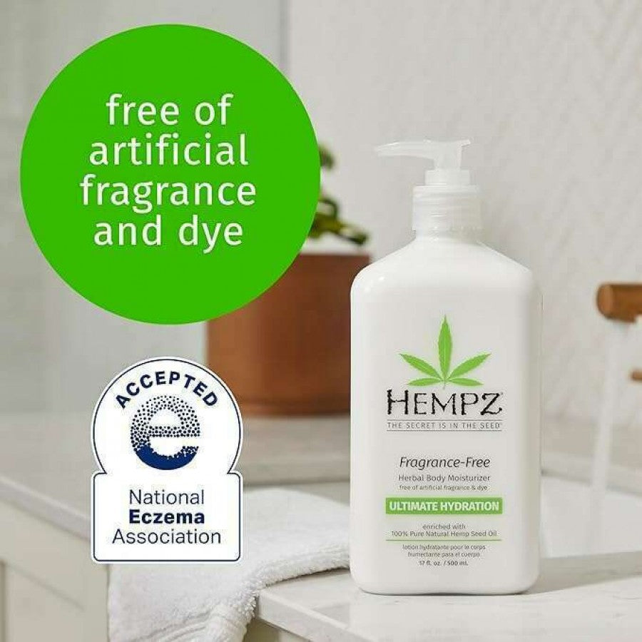 Hempz Fragrance-Free Herbal Limited Edition Daily Moisturizing Cream 500 ml