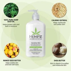 Hempz Sensitive Skin Herbal Body Moisturizer 500 ml