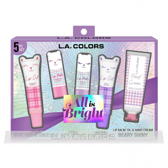 L.A. Colors All Is Bright 5 pcs Beary Shiny Moisturizer Set