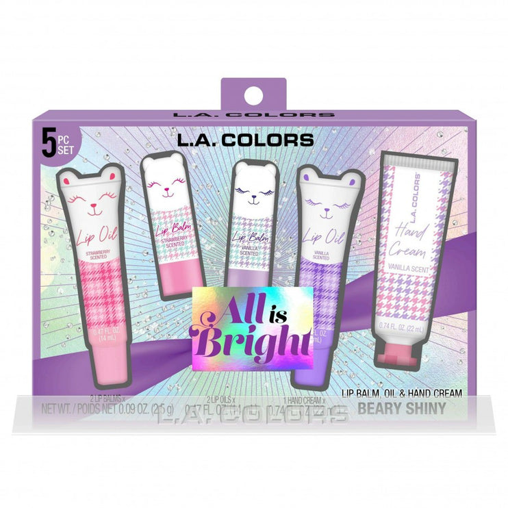 L.A. Colors All Is Bright 5 pcs Beary Shiny Moisturizer Set