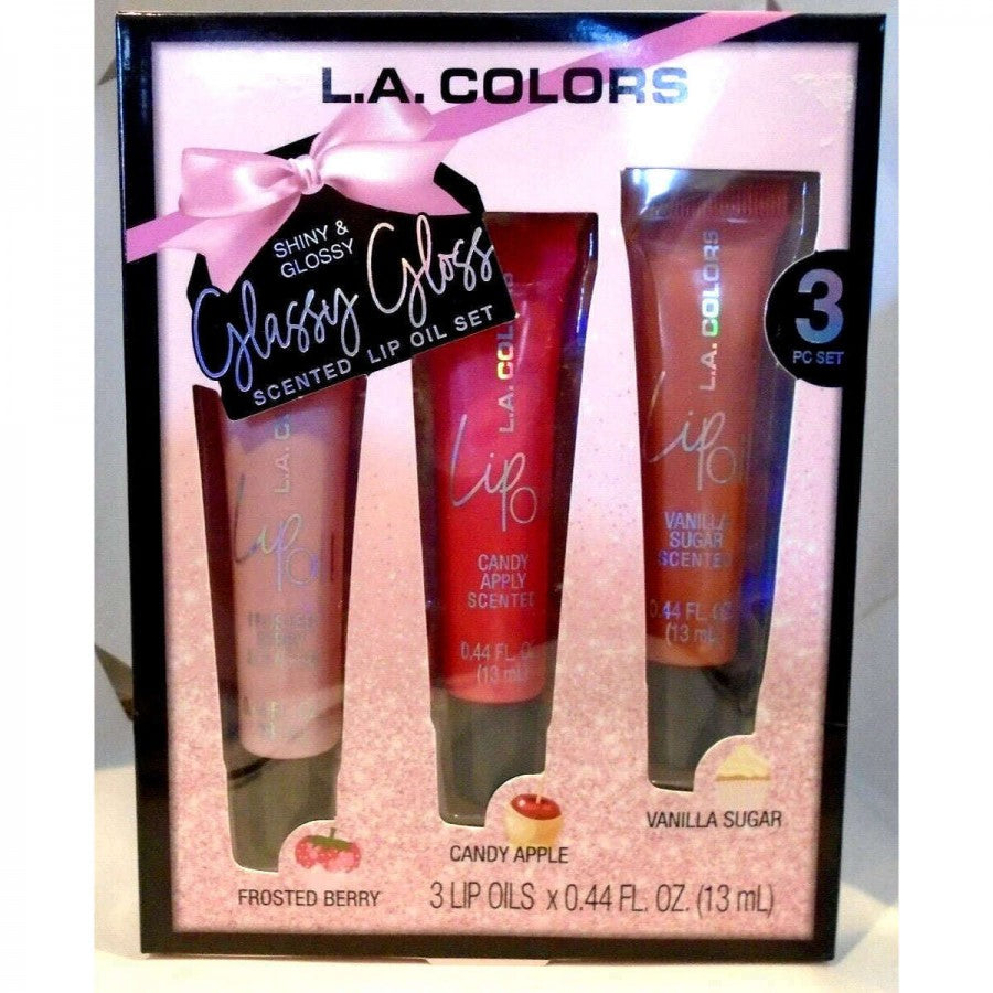 L.A. Colors Glassy Gloss Scented Lip Oil Set