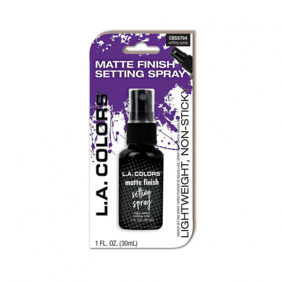 La Colors Matte Finish Setting Spray-Blistercard