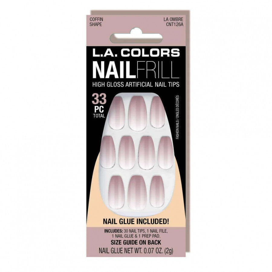 L.A. Colors Nail Frill High Gloss Artificial Nail Tips