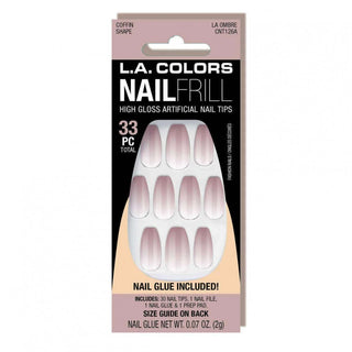 La Colors Nail Frill High Gloss Artificial Nail Tips