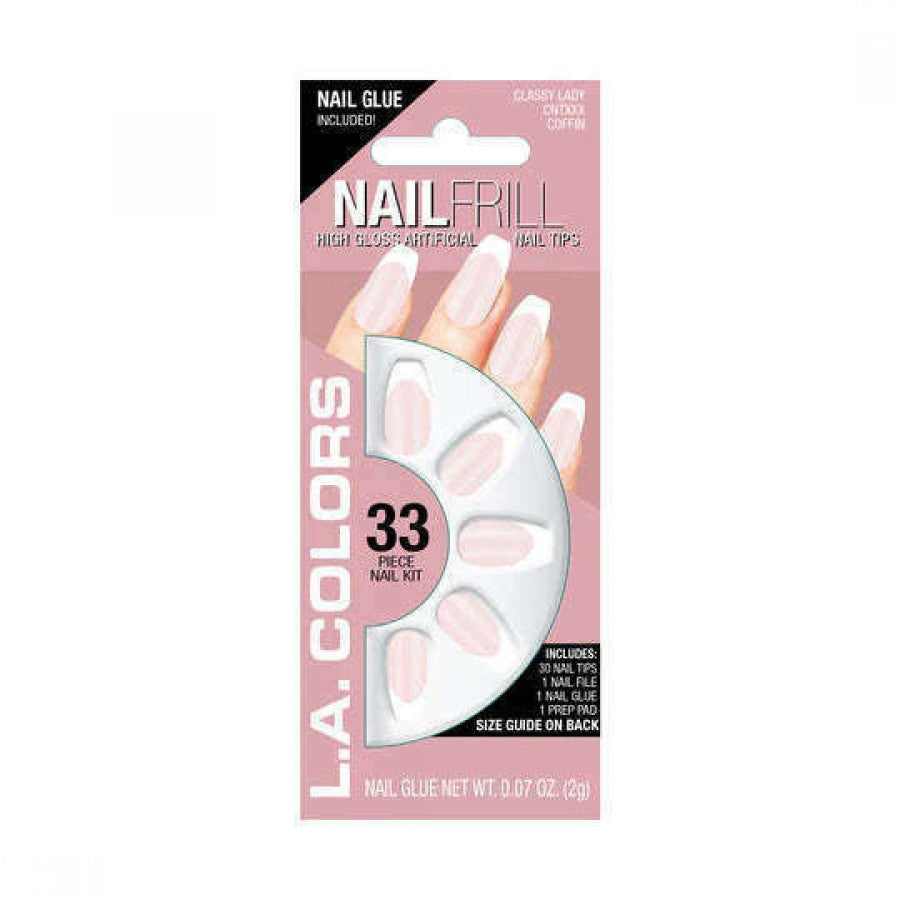 L.A. Colors Nail Frill High Gloss Artificial Nail Tips